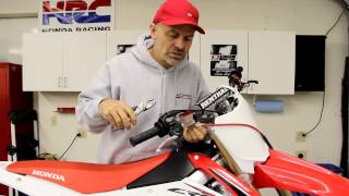 CRF STUFF Front Brake Line Adjustment [upl. by Cavanaugh220]