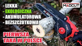 Mega Lekka Akumulatorowa Piła Łańcuchowa MADCUT [upl. by Meade282]