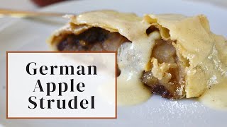 Make an Authentic German Apple Strudel At Home  So Easy [upl. by Neryt178]