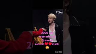 2020 memories of Grammy awards♥️♥️shortsviralyoutubeshortslovejiminbtssubscribebtsarmyjimin [upl. by Bithia276]