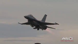 USAF 35th Fighter Wing F16 Fighting Falcon Avalon Airshow 2015 [upl. by Naziaf]