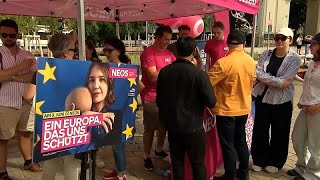 Austrian parties hold final campaign events ahead of Sundays EU elections  euronews 🇬🇧 [upl. by Yeruoc569]