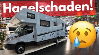 70000 € DAS SCHÖNE WOHNMOBIL 2025  Phoenix Alkoven Hagelschaden muss weg auf dem Caravan Salon [upl. by Ruthie349]