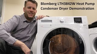 Blomberg LTH3842W 8Kg Heat Pump Condenser Dryer [upl. by Langbehn]