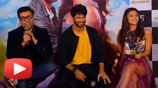 SHAANDAAR Trailer Launch Uncut Part 1  Alia Bhatt Shahid Kapoor Karan Johar [upl. by Omarr]