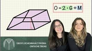 Oberflächeninhalt eines Prismas I Übung [upl. by Ignatzia]