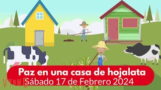 🔴Misionero Adventista Niños  Sábado 17 de Febrero de 2024 Paz en una Casa de Hojalata [upl. by Wat230]