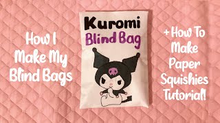 HOW TO MAKE A BLIND BAG  HOW TO MAKE PAPER SQUISHIES easy tutorial  applefrog [upl. by Eigram100]