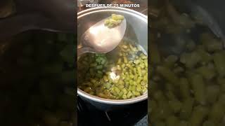 EJOTITOS CON JAMÓN🌱 económico🤑 Shorts [upl. by Leirua92]