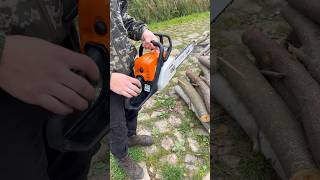 Запуск на холодну STIHL  MS 180 [upl. by Lothair]