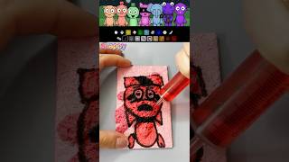 I drew VURR Horror Version from Incredibox Abgerny with a Magic Sponge Eraser [upl. by Amliw]