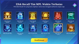 TES DROP RATE EFEK RECALL TIM MPL BUTUH BERAPA KALI DRAW DAPAT DIBAWAH 200X DRAW MOBILE LEGENDD [upl. by Kepner330]