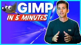 Learn GIMP in 5 Minutes POWERFUL Free Photo Editor [upl. by Ennayhc]