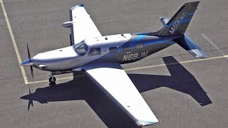 5 Blade Piper PA46T Meridian M600  Startup and Takeoff at Nancy Essey Airport shorts video cool [upl. by Levinson]