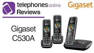 Gigaset C530A Digital Cordless Telephone Review By Telephones Online [upl. by Philbrook541]