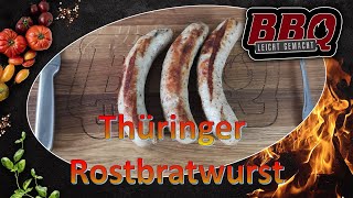 Original Thüringer Rostbratwurst selber machen  Thüringer Bratwurst  Roster  Opa Jochen´s Rezept [upl. by Anillek567]