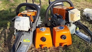 Farmertec G366 chainsaw gets a Stihl HD air filter [upl. by Imoian]