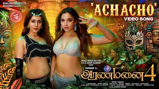 Achacho  Promo Song  Aranmanai 4  SundarC  Tamannaah  Raashii Khanna  Hiphop Tamizha [upl. by Ayela]