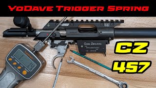 CZ 457 YoDave Trigger Spring and Trigger Adjustments [upl. by Notaes]