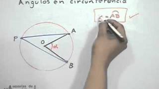 Tipos de ángulos en la circunferencia  PARTE 1 [upl. by Thrasher]