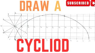 How to draw a CYCLOID engineering drawing [upl. by Harad]