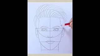 Handsome man  How to draw handsome manDrawinghandsomemandrawingsketchtrendingyoutubeshorts [upl. by Einnil]