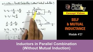 Class 12 Physics  Self amp Mutual Induction  27 Parallel Combination Without Mutual Induction [upl. by Eddana]