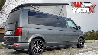 VW Worx LWB T6 Luxury Custom Camper Conversion [upl. by Teak]