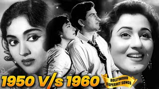 1950 Vs 1960 Super Hit HD Songs  VOL  1 Top Vintage Video Songs  Popular Hindi Songs [upl. by Maleeny]