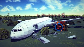 Realistic Fictional Airplane Crashes and Emergency Landings 8  Besiege [upl. by Marozik]