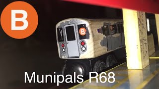 FIRST VIDEO Munipals R68 B Train Arriving At Bedford Park Blvd [upl. by Leiuqese]