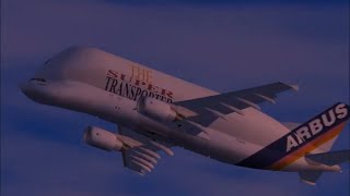 Airbus Beluga A300600ST  Model Details FSX Gameplay PC HD [upl. by Marchal674]