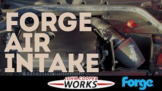 MINI F56 JCW OEM Air Intake VS Forge Motorsport Intake Turbo Sound [upl. by Gun]