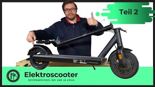 E Scooter Reifenwechsel Reparatur in Köln  Teil 2 [upl. by Janina]