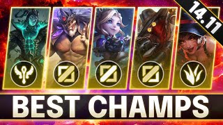 BROKEN Champions In 1411 for FREE LP  BEST CHAMPS to MAIN for Every Role  LoL Guide Patch 1411 [upl. by Terrance201]