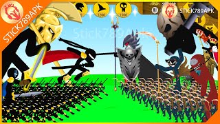 MEGA GRIFFON GOLDEN SHADOWRATH XIPHOS VS DARK DEMON FINAL BOSS  Stick War Legacy Mod  Stick789Apk [upl. by Elokcin]