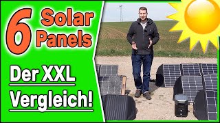 TEST 2022 6 faltbare Solar Panels ☀️ welches ist das Beste Wattstunde  Jackery  Plugin Festivals [upl. by Rramel323]