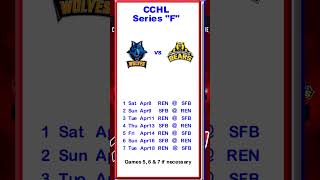 CCHL Playoff Series  April 2023  shorts [upl. by Wilder]