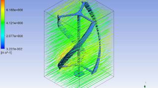 simulation wind turbine darrieus [upl. by Ariad]