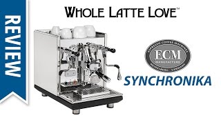 Review ECM Synchronika Espresso Machine [upl. by Emalia342]