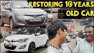 We Restored This Old I20 Into Brand New Car  Car Restoration Views Of Rithik [upl. by Eaver]