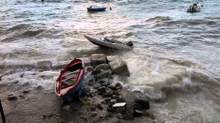 Mare in tempesta a Reggio Calabria 1 settembre 2014 [upl. by Blessington]