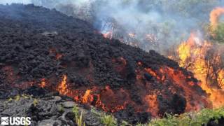 Kilauea lava flow [upl. by Ecylla]