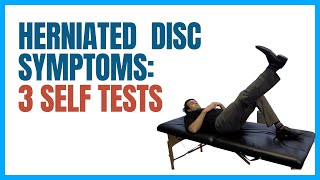 Herniated Disc Symptoms  3 Signs of Herniated Disc In Low Back [upl. by Trevah]