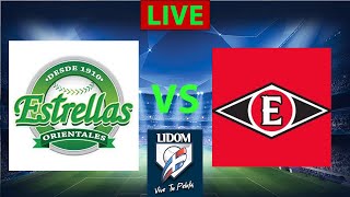 Estrella orientales vs Leones del Escogido live Baseball match score update today  2024 [upl. by Dyraj409]