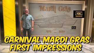 CARNIVAL MARDI GRAS FIRST IMPRESSIONS A Cruiser’s Guide  4K [upl. by Ettevram]