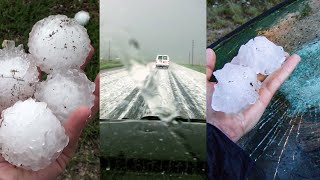 MOST EPIC HAIL STORMS EVER CAUGHT ON FILM [upl. by Massingill]