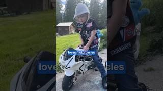 Boy with autism gets special visit from bikers ❤️ [upl. by Llertnod]