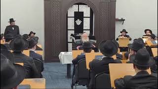 Hagaon Rav Shaul Alter shlitquota speaking at Yeshiva Eitz Chaim in Chicago [upl. by Anauqcaj]