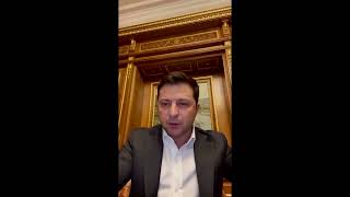 Ukraine President Zelenskiy urges calm in address [upl. by Yrolam]